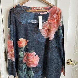 SOFT SURROUNDINGS TUNIC KEYHOLE FRONT SWEATER SIZE LX